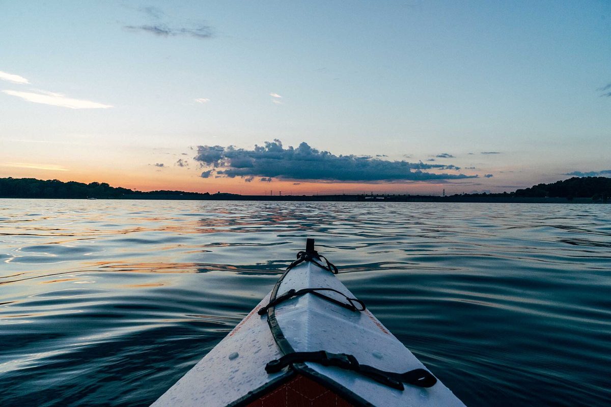 Sunset kayak tour